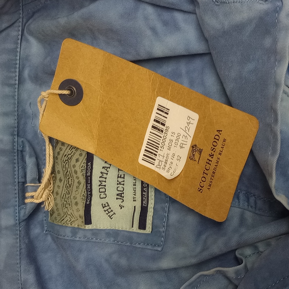 🆕 SCOTCH & SODA "THE COMANDO" BLUE TWO TONE WOMEN'S JACKET - Picture 14 of 15